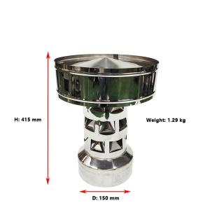 Quality Spigot Lock 6&quot; Tower Shape Chimney Flue Rain Caps Corrosion Resistant wholesale