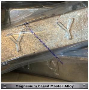 Quality Y-Based Magnesium Master Alloy MgY Alloy Square / Round Bar wholesale