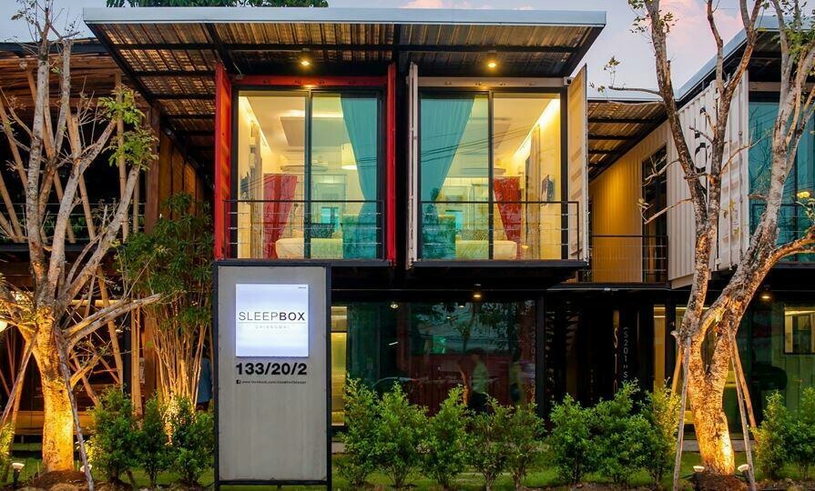 Custom Built Contemporary Shipping Container Homes Country Side Holiday Camping