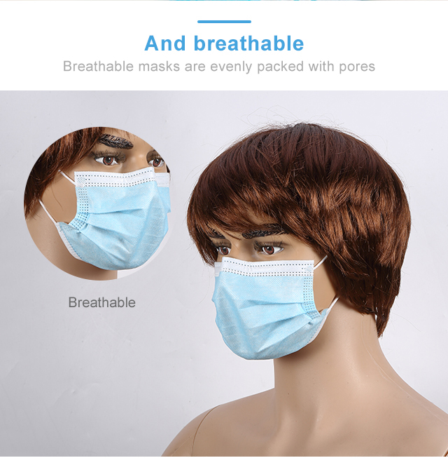 Wholesale High Quality Level 3 Non Woven Custom Disposable Face mask