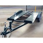 Tandem Axle 16x6 Flat Deck Car Trailer / Auto Transport Trailer Lightweight
