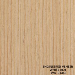 Quality 0.15-0.55 Mm Recon Wood Veneer White Ash 134S 2500*640mm wholesale
