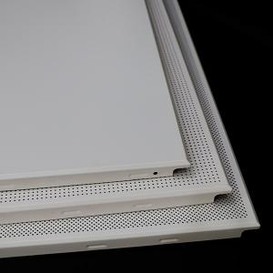 China Decorative Suspended Aluminum Square Ceiling Tiles Waterproof Acoustic on sale