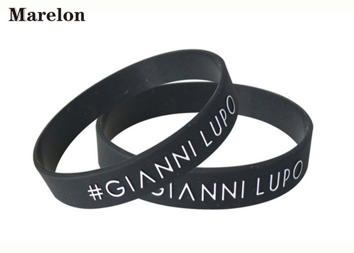 Multi Color Wristband Custom Silicone Bracelet With Screen Printing Logo