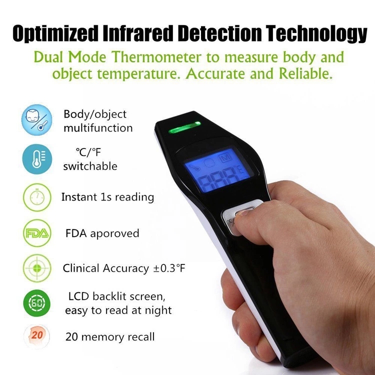 Hot sell home care non-contact baby digital medical thermometer infrared forehead thermometer