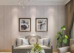 Removable embossed PVC European Style Wallpaper With Leaf Pattern