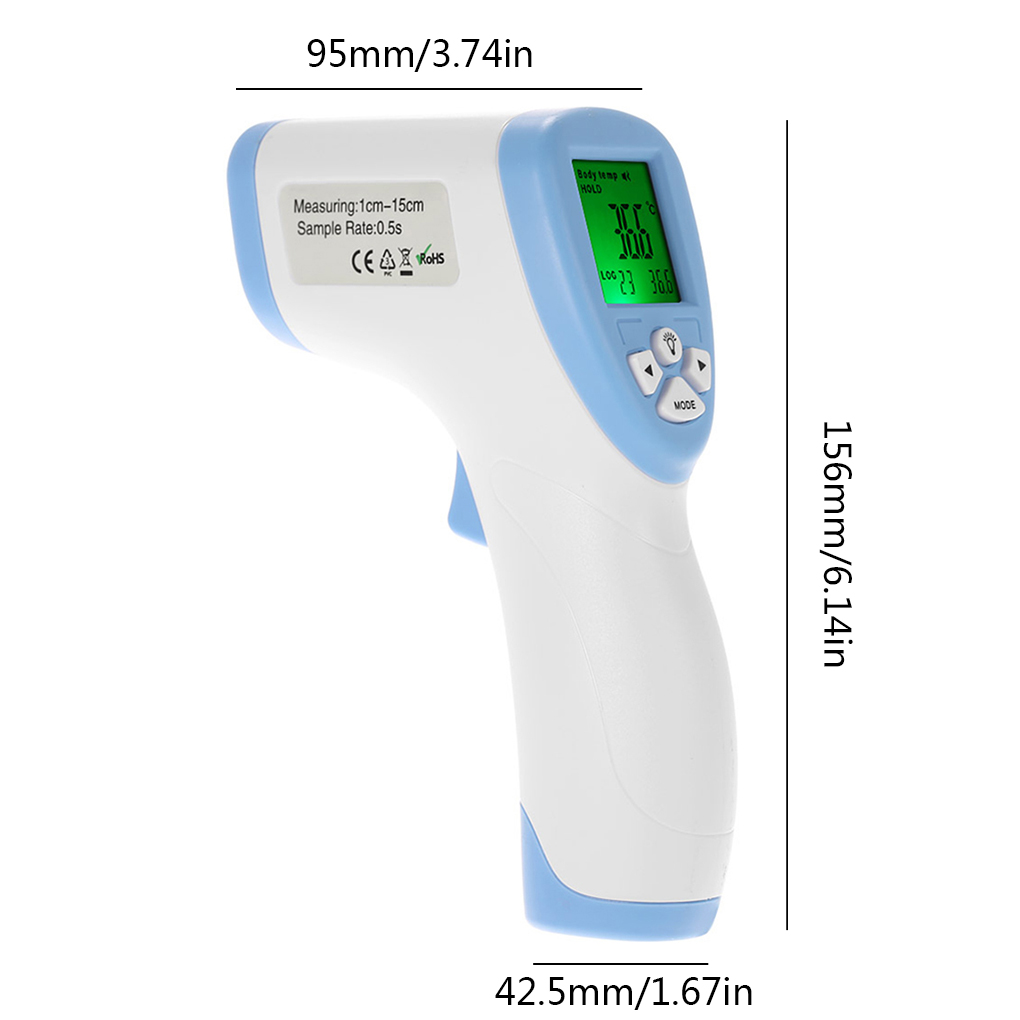 ABS Plastic Material Touchless Forehead Thermometer Daily Usage With Fever Alarm