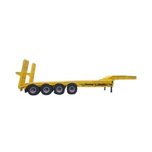 Quality 80 Tons 4 Axles Lowbed Trailer /Low Bed Trailer/Semi Trailer Tread 2180mm Kingpin Jost wholesale