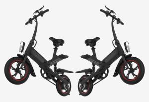 Quality Lightest Electric Folding Bike , Electric Assist Bicycle High ebikebon Steel Body wholesale