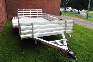 Quality Hot Rolled Steel 6x4 Aluminum Box Trailer , Small Aluminum Utility Trailer wholesale