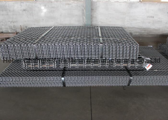 20*20mm Dutch Weave 65Mn Crimped Mesh