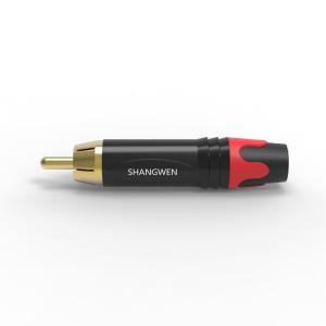 Quality RCA Audio Male Plug Connector 1000 MOhm With Solder Insulation wholesale