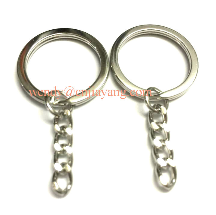 jiayang custom length and types silver flower key chain link with screws