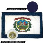 State of West Virginia Flag 3x5 ft Outdoor Heavy duty Dupont Nylon US Flags