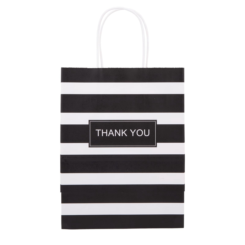 Gravure Printing Handmade Custom Printed Kraft Paper Bags With Handles for Thank You