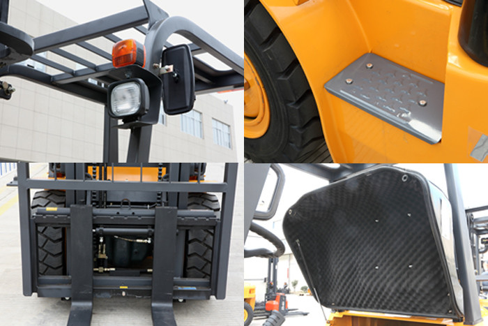 3.5 Ton Diesel Operated Forklift , Energy Saving Diesel Engine Forklift