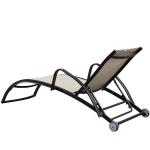 Outdoor Styles Dark Brown Finish Beach Chaise Lounge