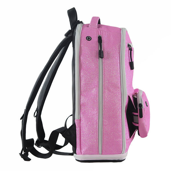Pink Sparkle Cheer Backpack , Casual Style Girls Glitter Backpack 20-35 Litre