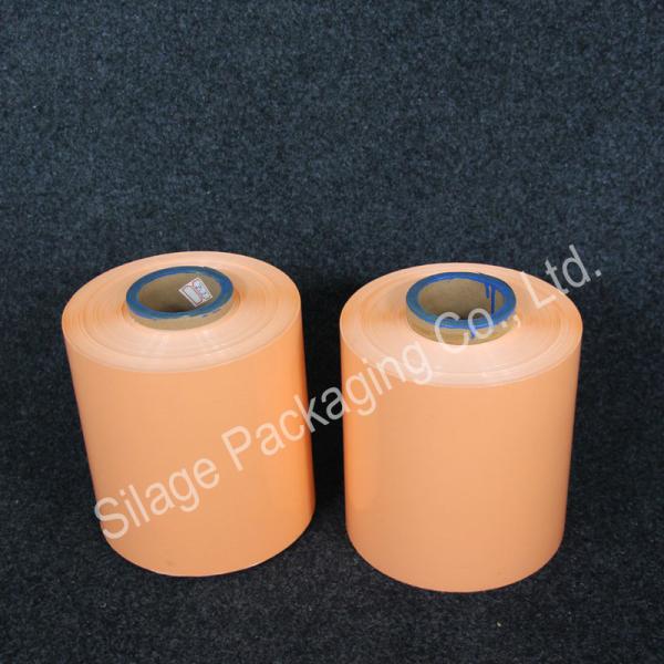 Orange colored Film,silage wrap film, 250mm*25mic*1800m,grass packing Film,LLDPE
