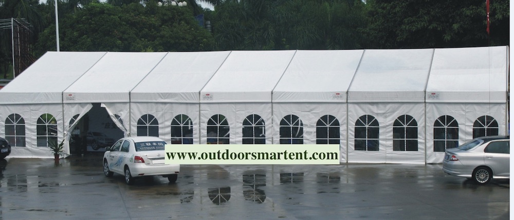 Fire Resistant 10x30 White Party Tent Gazebo Canopy With Sidewalls PVC Wedding H6XW7XL50M