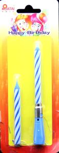 Quality Smokeless 2 Pcs Birthday Music Candle Plastic Toothpick Holder wholesale