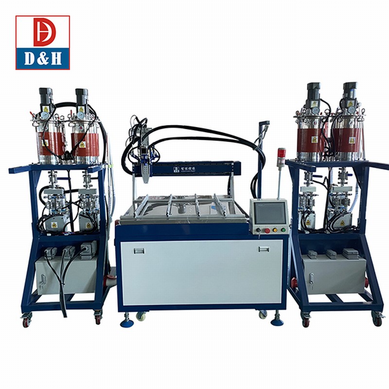 Customized Semi-Auto Glue Mixing Machine with Silicone Epoxy Resin Syringe Mixer Dispenser