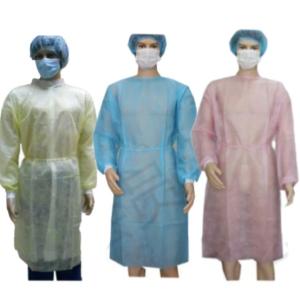Quality Class III Disposable Isolation Gowns 45gsm SMS Blue Waterproof for Medical Facilities wholesale
