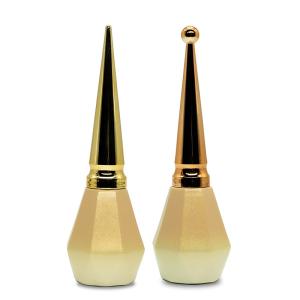 Quality Gradient Gold Spraying Frosted Glass Nail Polish Bottles 5ml 7ml wholesale