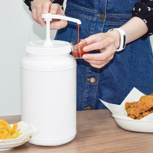 Quality Customized Empty Narrow Head Syrup Pump Dispenser 3000ml Food Grade Container Matching wholesale