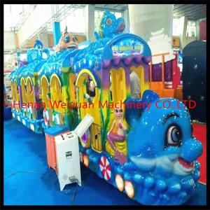 Quality hot sale fiberglass musical sea world Track Train Rides for Kids wholesale