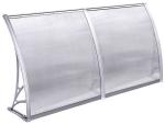 Waterproof PC Door Canopy Aluminum Bracket Resisting High Temperature
