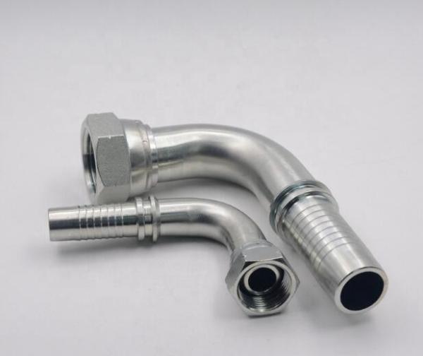 90 Degree Bsp Female 60 Degree Cone Hydraulic Hose Fittings for Pipe Lines