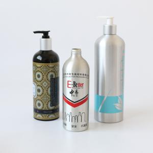 Quality MSDS 500ml Aluminum Pump Bottle For Shampoo Packing wholesale