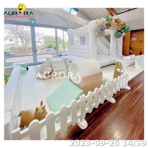 Quality Outdoor Kids Soft Play Equipment Indoor Playground With Inflatable Bounce House wholesale