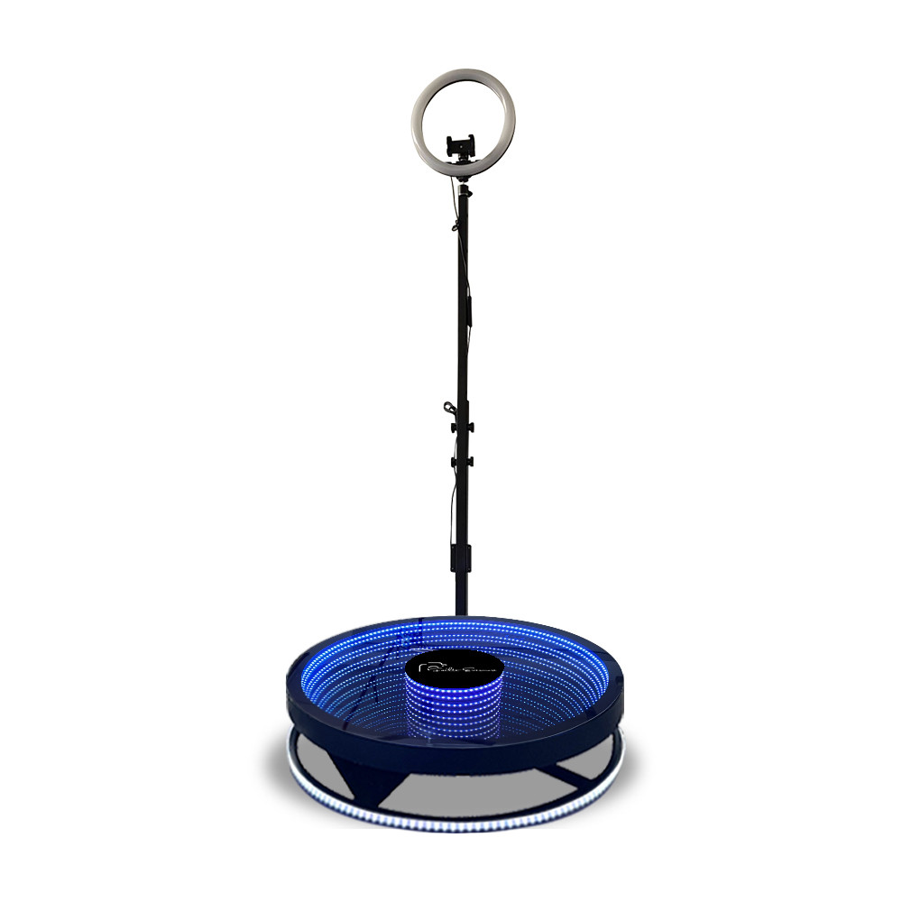 Portable 360 Spin Video Booth LED Selfie Live Photo Booth Wedding Slow Motion