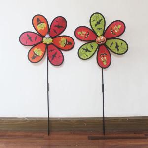 Quality Halloween Yard Spinner witch and pumpkin wholesale