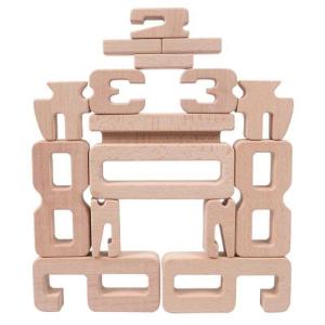 Quality Eco-friendly Wooden 3D Building Blocks Creative Art Gift Home Ornament Decoration Solid Wood Kids Toys DIY wooden toy wholesale