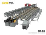 12m CNC Automatic Steel Bar Shear Sawing Cutting Line 2100*76mm