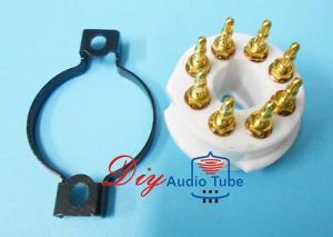 Quality 8 Pin Octal Ceramic Tube Sockets Gold Plated Brass Pins For KT88 EL34 GZ34 wholesale