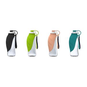 Quality Leaf Shape Portable Pet Dog Water Bottle 20Oz Pet Dog Travel Water Bowl Bottle wholesale