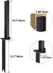 14 Ga Steel Fence Post Repair Stakes for Repairing Damaged Fence Posts and Gates