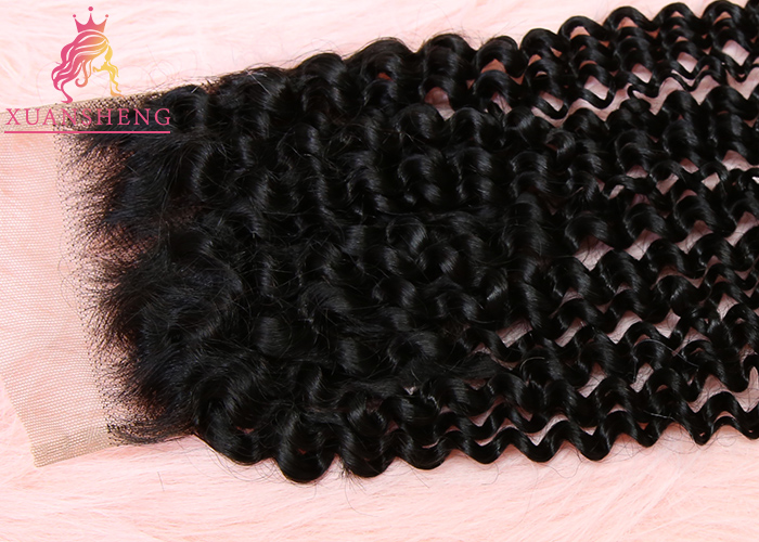 Malaysian Hair 4*4 Natural Lace Closure Black Virgin Human Cuticle Aligned Hair