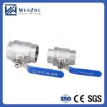 1.0''-6.0" Port Size Mirror Polished Stainless Steel Thread Ball Valve For Water
