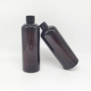 Quality Custom 300ml Amber PET Plastic Cosmetic Bottles For Toner wholesale