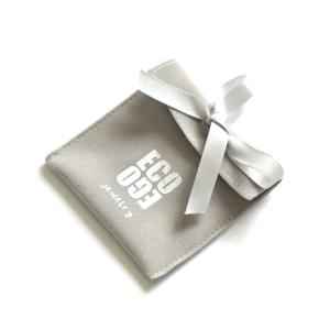 Quality Custom printed envelope suede jewelry pouches with ribbon wholesale