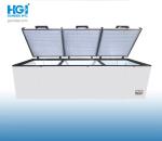 Three Door Commercial Deep Chest Freezer 1380 Litre Removable Basket