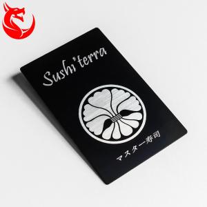 Quality Premium quality plated black metal magnetic stripe credit card wholesale