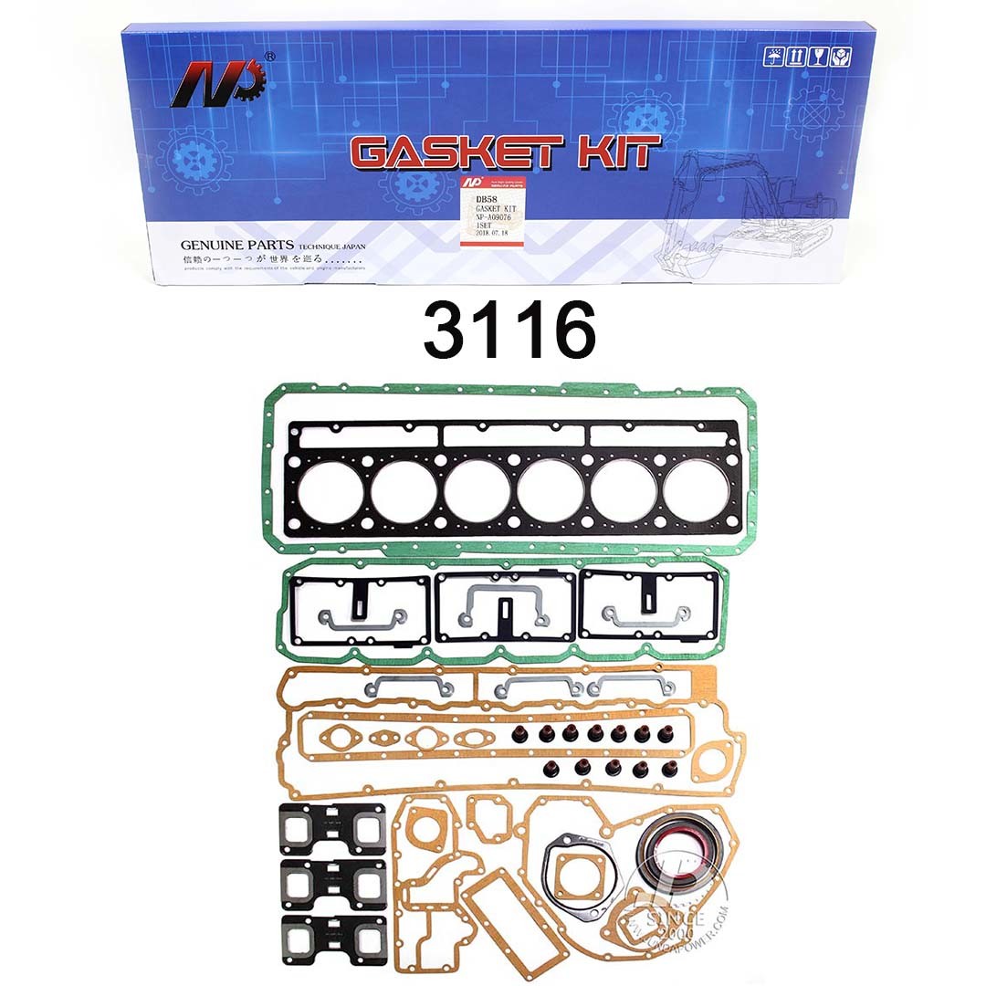 3116 C6.4 C7 C9 Excavator Full Engine Gasket Set