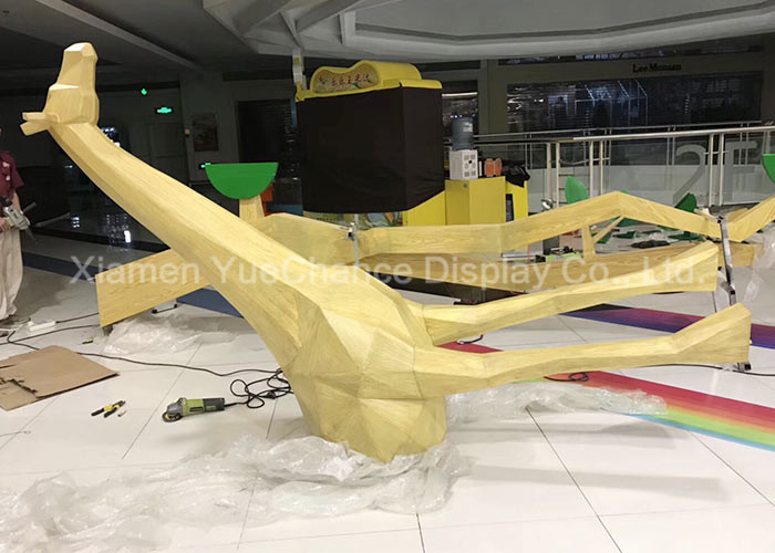 Life Size Fiberglass Animal Statues Giraffe Statue Decoration High Height
