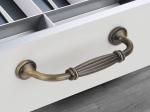 Anti Copper Arched kitchen cabinet Handles And Knobs Roma Design Zinc Furniture
